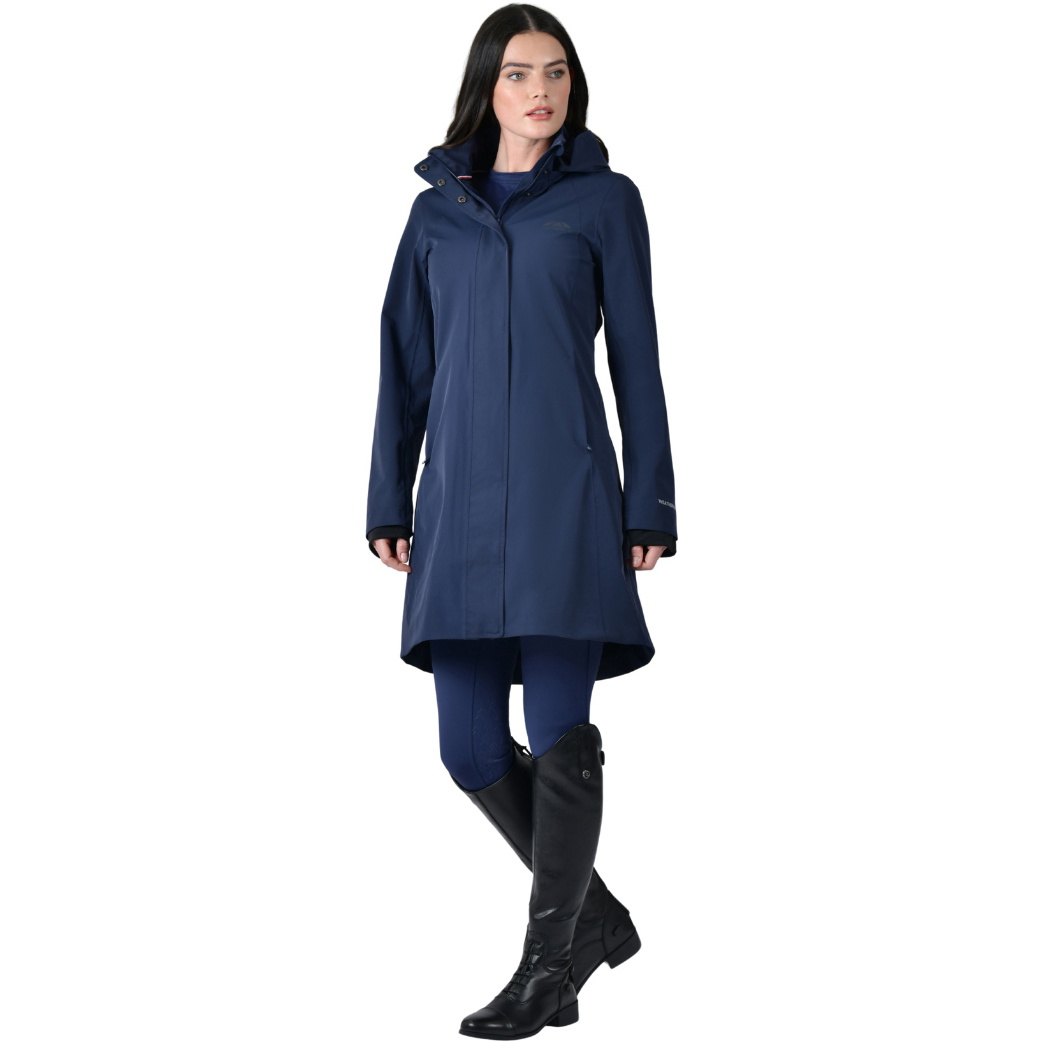 2026 WeatherBeeta Womens Protect Waterproof Longline Riding Jacket 1029988 - Navy